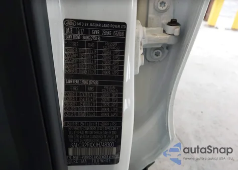 2018 Land Rover Discovery Sport Hse from USA, damaged, VIN SALCR2RXXJH748300